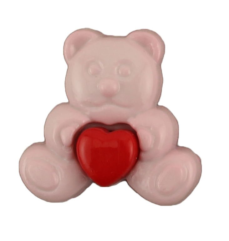 Teddy with Heart - B696 - Buttons Galore and More