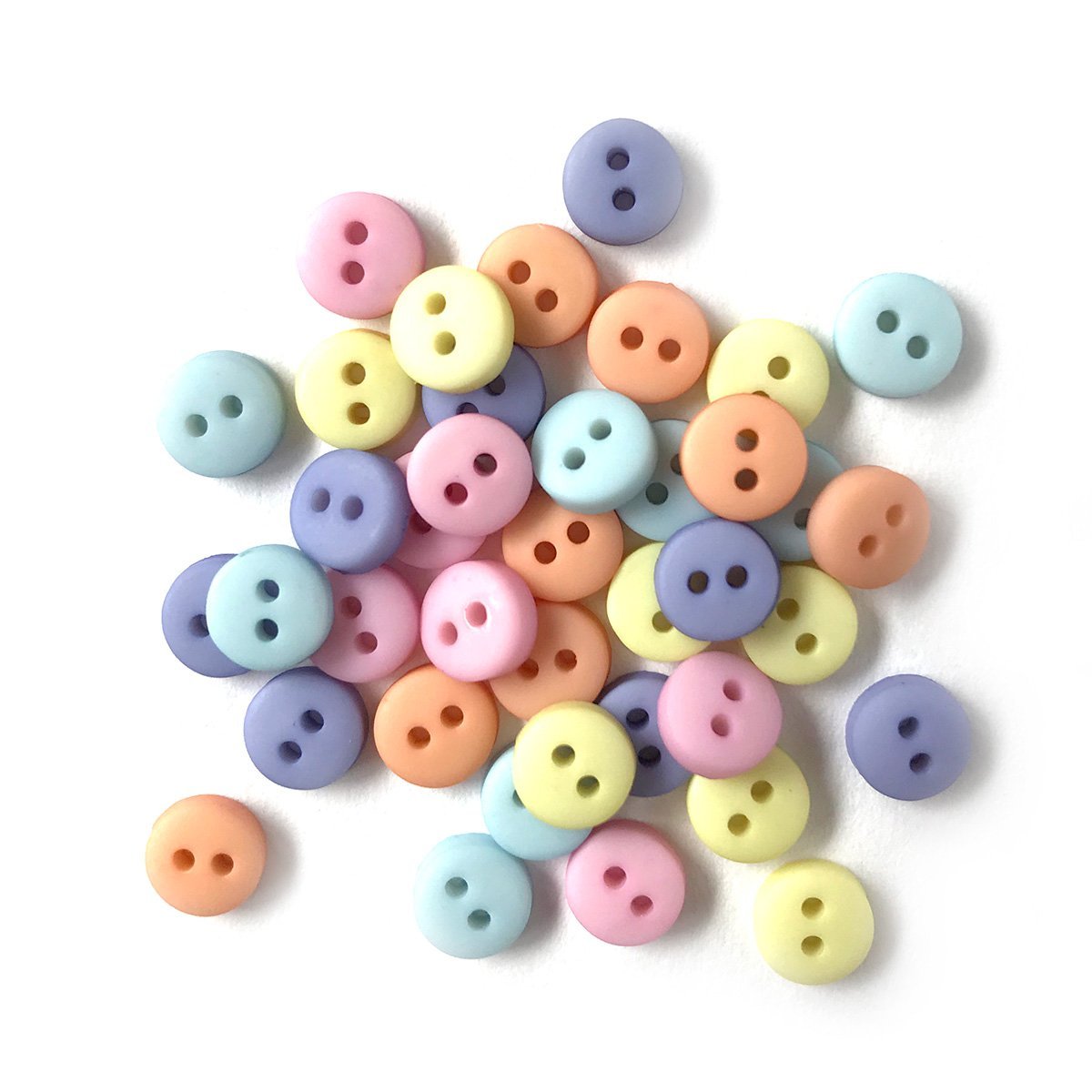 200Pcs/lot 6mm Round Resin Mini Tiny Buttons Sewing & Knitting