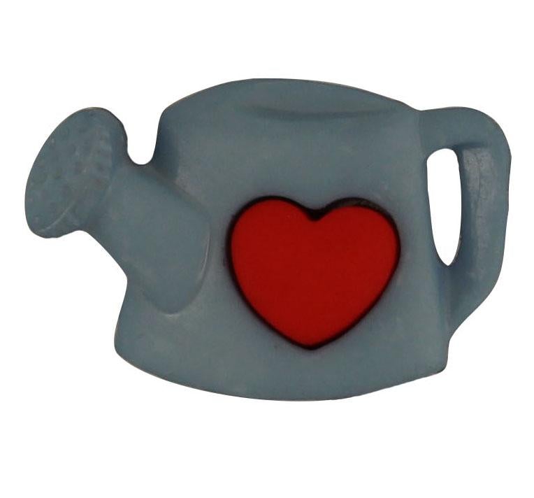 Watering Can with Heart - Buttons Galore and More