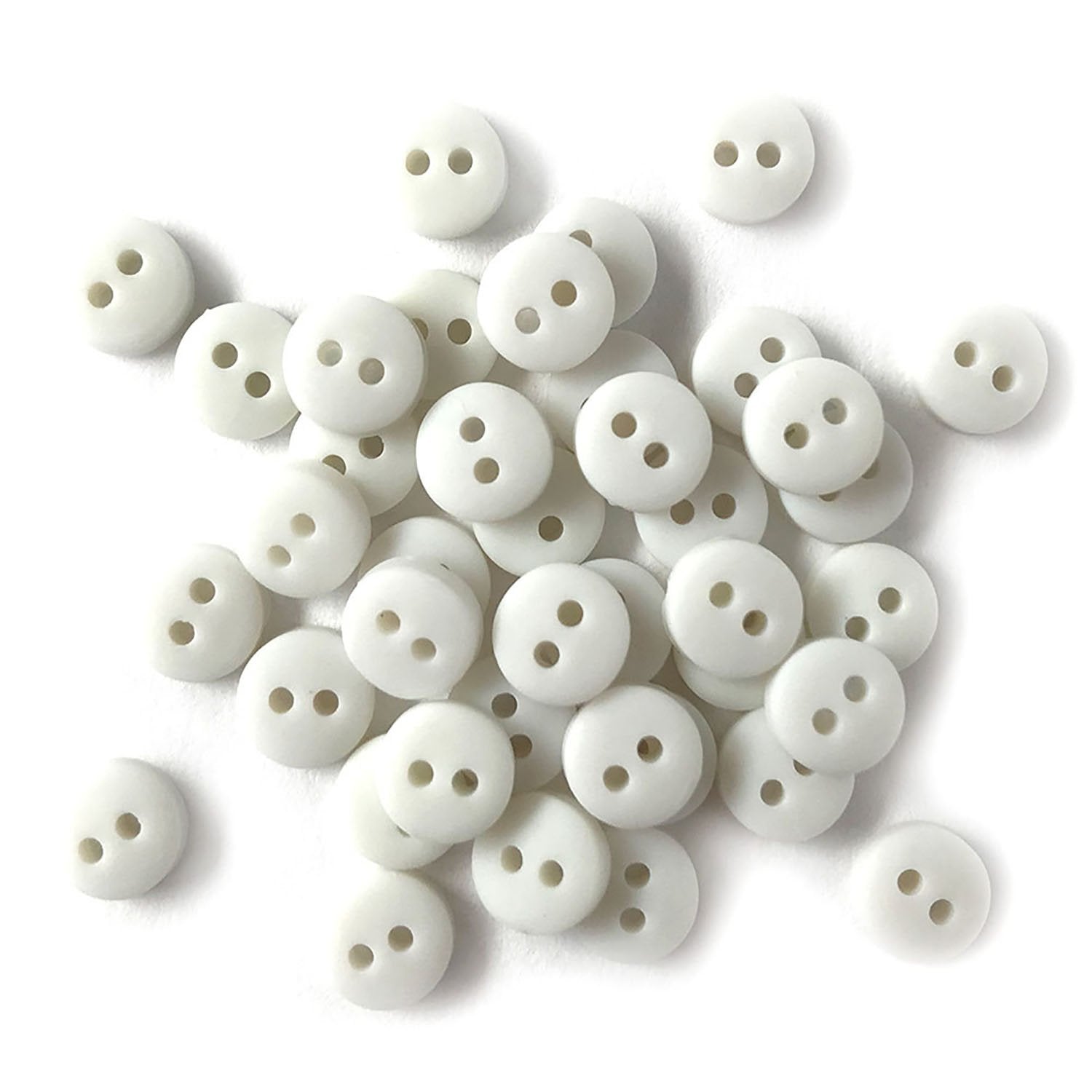 Buttons Galore Tiny Sewing Buttons - White – Buttons Galore and More